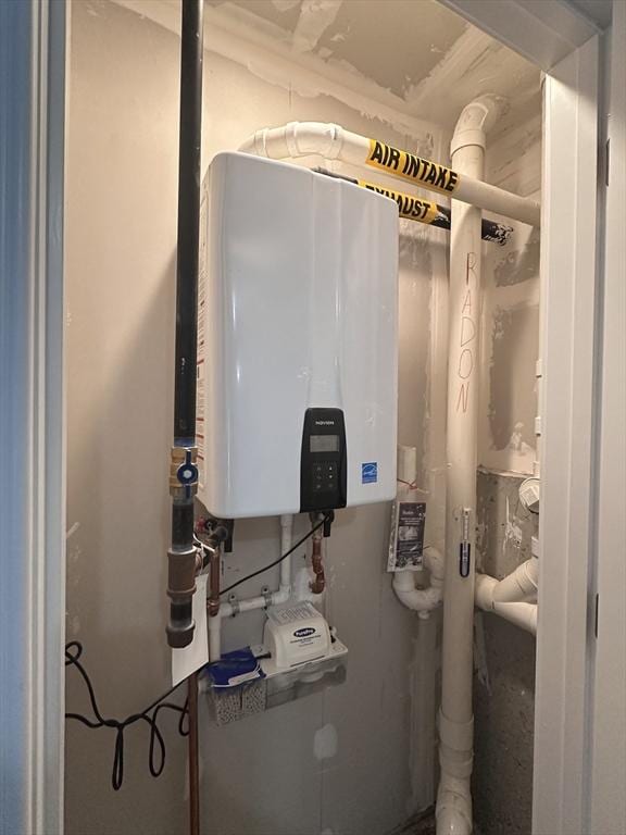58 Dudley Rd, Billerica, MA 01821 - utilities with tankless water heater