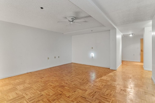 357 Commercial St Unit 219, Boston, MA 02109 - unfurnished room featuring a ceiling fan, a textured ceiling, and baseboards