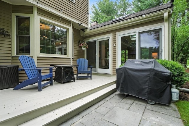56 R F Higgins Dr, Norwell, MA 02061 - view of patio / terrace with a grill and a deck
