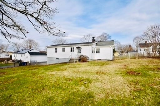 view of rear view of property