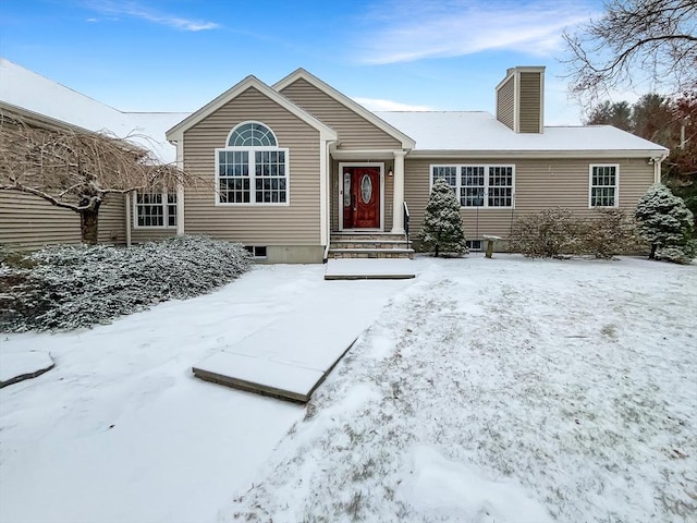 view of front of property