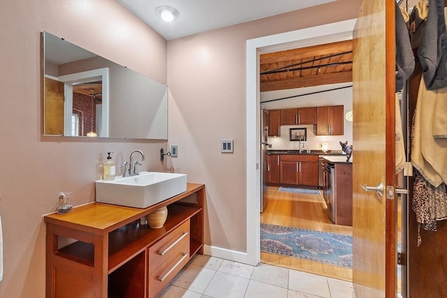 1511 Main St Unit C406, Worcester, MA 01603 - bathroom featuring vanity and tile patterned floors