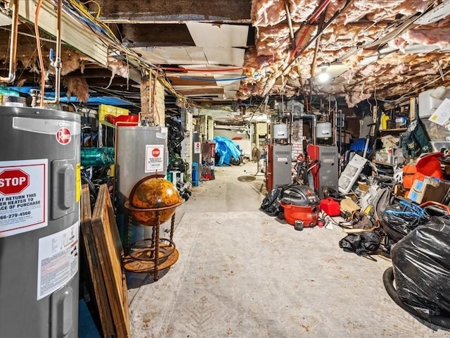 interior space with water heater