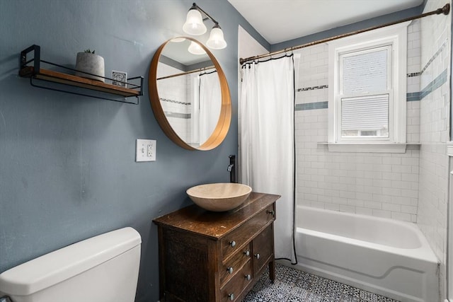 574 Ashmont St Unit 1, Boston, MA 02122 - bathroom featuring vanity, toilet, and shower / tub combo