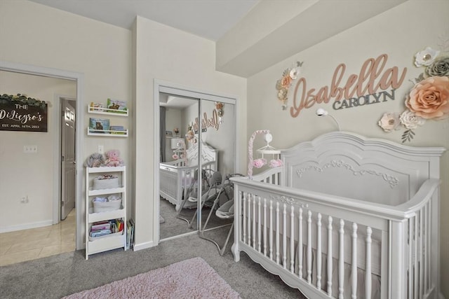 38 Village Rd Unit 309, Middleton, MA 01949 - bedroom with a closet, carpet flooring, and baseboards