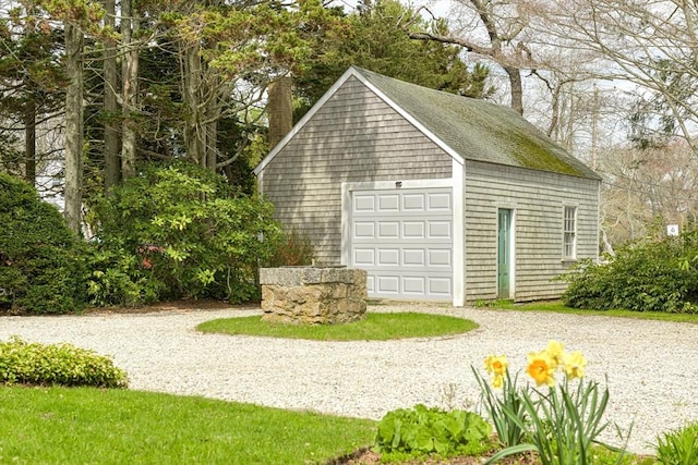167 Bakerville, Dartmouth, MA 02748 - view of outdoor structure featuring driveway