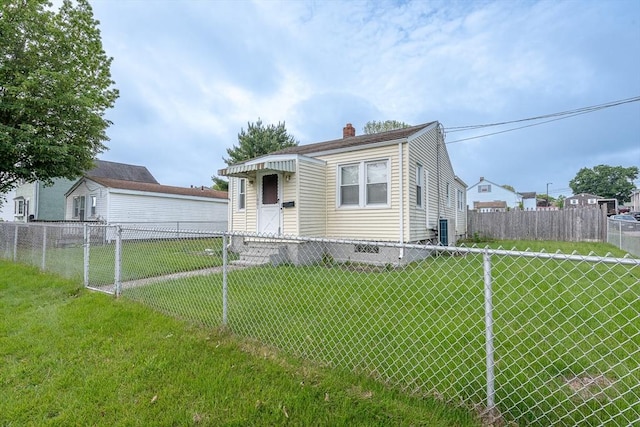 1001 Belleville Ave, New Bedford, MA 02745 - view of front of property featuring a chimney and central AC unit