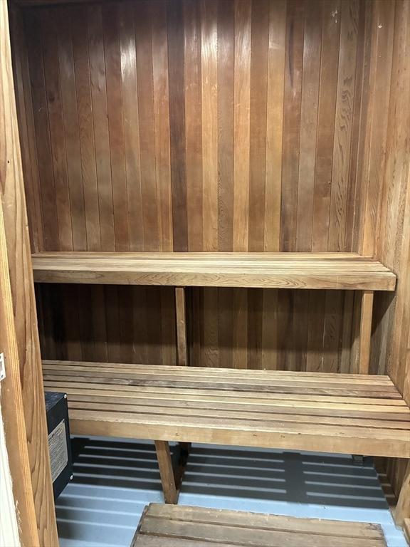 view of sauna