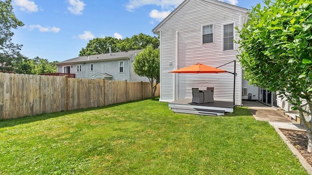 7 Grove St, Fairhaven, MA 02719 - back of property with a wooden deck