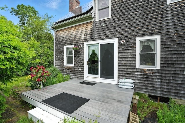 114 Center St, Carver, MA 02330 - view of wooden deck