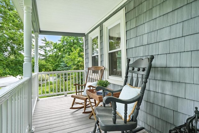 114 Center St, Carver, MA 02330 - view of wooden porch