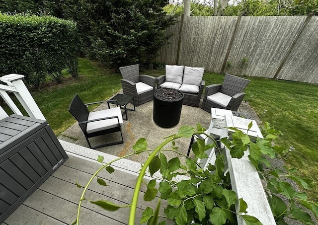 121 Camp St Unit 108, Yarmouth, MA 02673 - view of patio / terrace with outdoor lounge area
