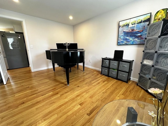 121 Camp St Unit 108, Yarmouth, MA 02673 - living area featuring light wood finished floors, baseboards, and recessed lighting