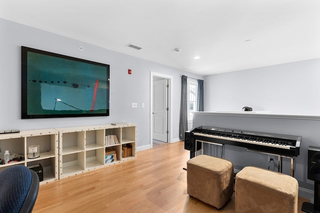 misc room featuring light wood-type flooring