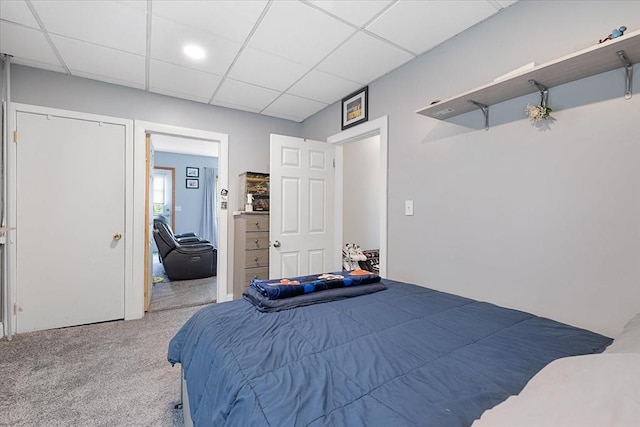 9 Green St, Brookfield, MA 01506 - carpeted bedroom with a drop ceiling