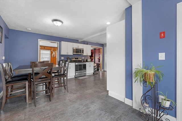 9 Green St, Brookfield, MA 01506 - dining room featuring baseboards and recessed lighting