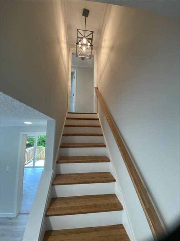 270 Sunderland Rd Unit 11, Worcester, MA 01604 - staircase with wood finished floors