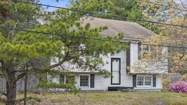 view of rear view of property