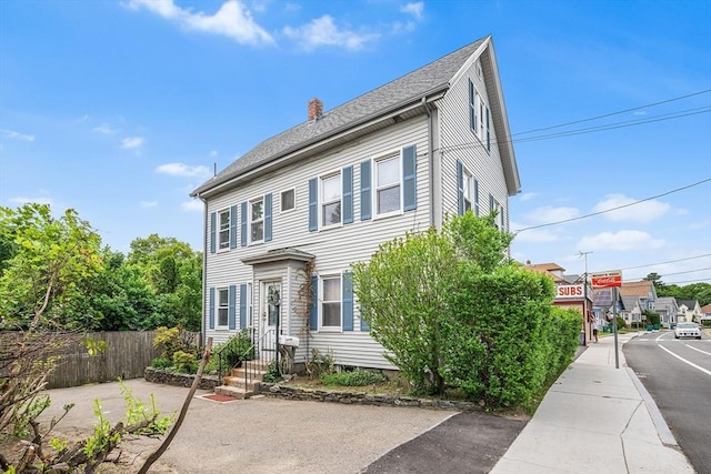 60 Lynnfield St, Lynn, MA 01904 - view of front of house featuring a chimney