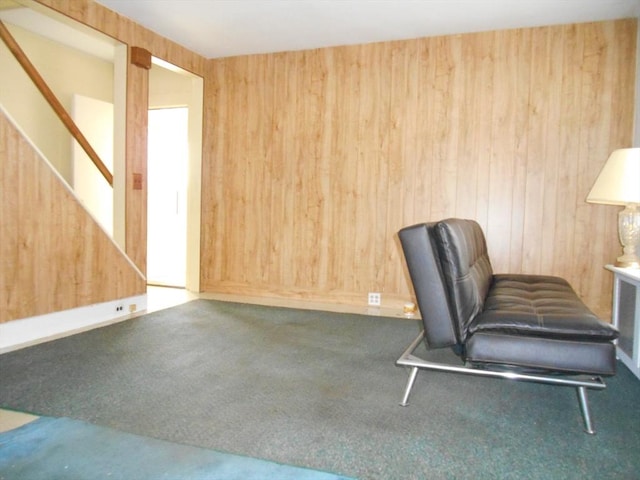 3 Anderson Ave, Worcester, MA 01604 - unfurnished room featuring wood walls and carpet