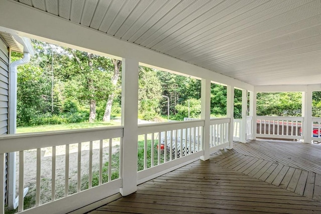 759 Millers Falls Rd, Northfield, MA 01360 - wooden terrace with view of scattered trees