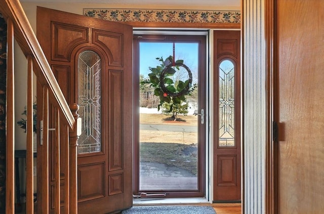 view of foyer entrance