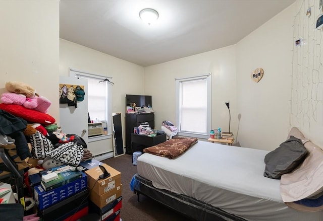 8 Everett St, Somerville, MA 02143 - carpeted bedroom featuring cooling unit