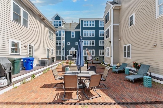 view of patio / terrace featuring cooling unit