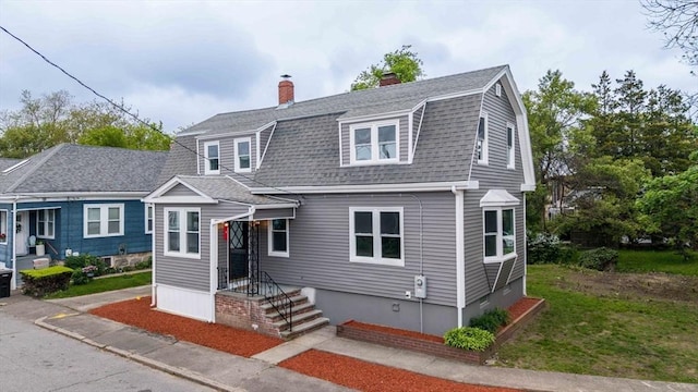 9 Garfield St, Dartmouth, MA 02748 - dutch colonial with a gambrel roof, a shingled roof, and a chimney