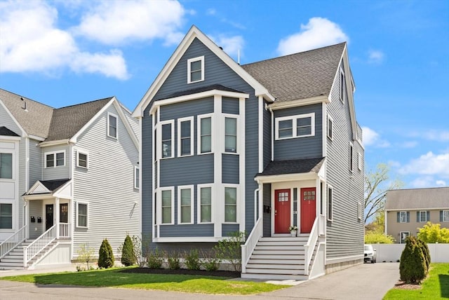60 Starbird Ave Unit 2, Boston, MA 02131 - view of front facade featuring a shingled roof