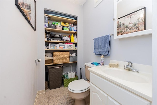 280 Harvard St Unit 1A, Cambridge, MA 02139 - half bath with vanity and toilet