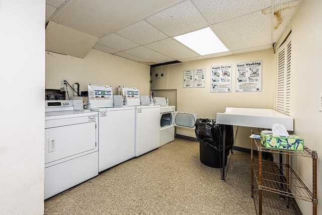 280 Harvard St Unit 1A, Cambridge, MA 02139 - shared laundry with separate washer and dryer and light floors