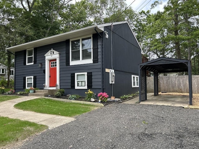61 Esta Rd, Plymouth, MA 02360 - view of front of house with a carport