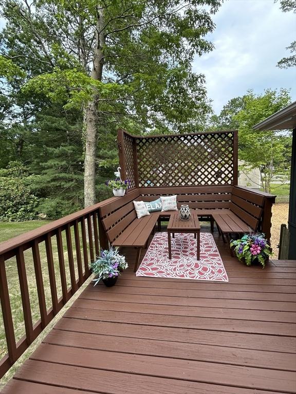 61 Esta Rd, Plymouth, MA 02360 - wooden deck with an outdoor living space