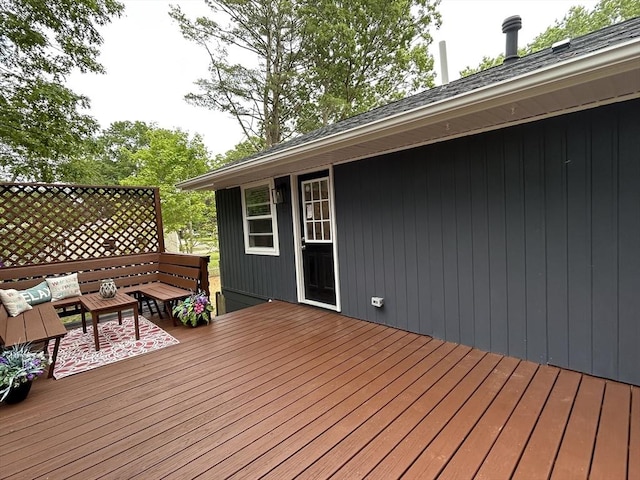 61 Esta Rd, Plymouth, MA 02360 - deck featuring an outdoor living space