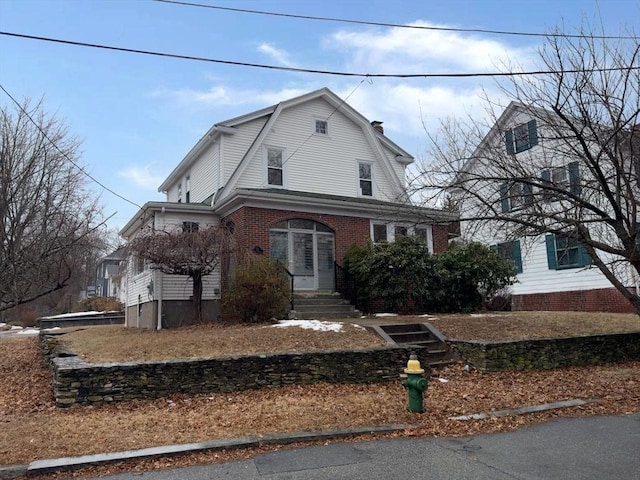 view of front of home