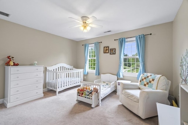 53 Arnold Way, Uxbridge, MA 01569 - bedroom with carpet floors, ceiling fan, and a crib