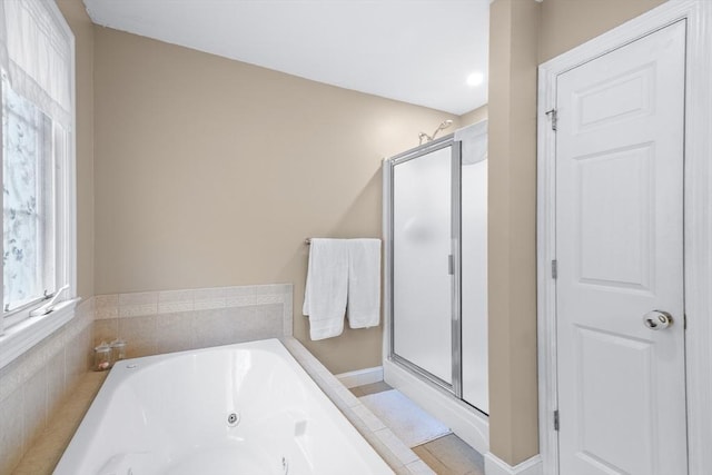 53 Arnold Way, Uxbridge, MA 01569 - full bath with a tub with jets and a stall shower