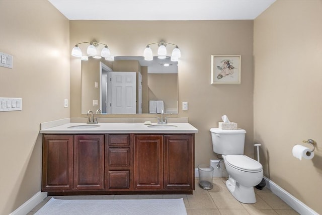 53 Arnold Way, Uxbridge, MA 01569 - full bath with double vanity and tile patterned flooring