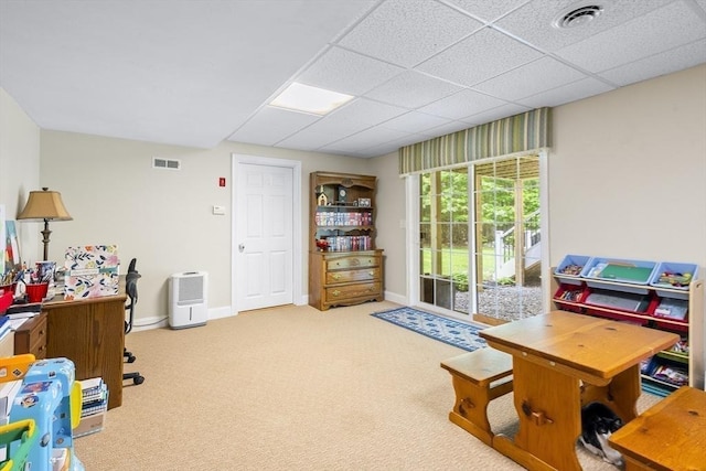 53 Arnold Way, Uxbridge, MA 01569 - office featuring carpet flooring and a drop ceiling