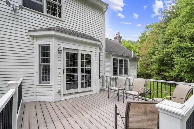 53 Arnold Way, Uxbridge, MA 01569 - view of wooden deck
