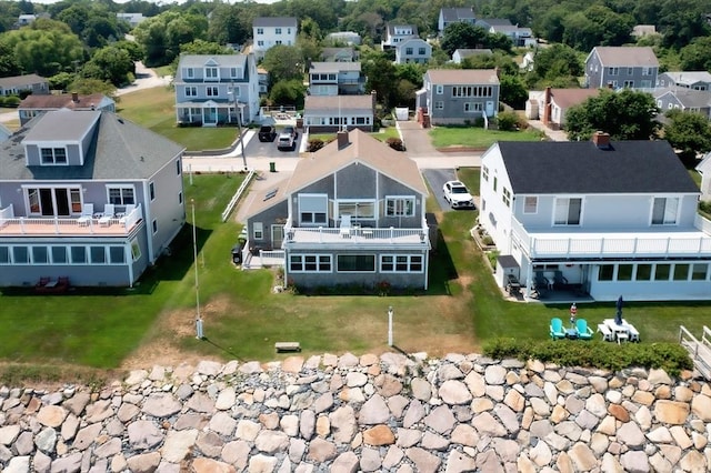 125 Seaview Dr, Plymouth, MA 02360 - birds eye view of property featuring a residential view