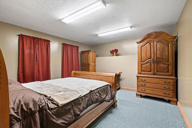 447 Coy Hill Rd, Warren, MA 01083 - bedroom with carpet floors, a textured ceiling, and baseboards
