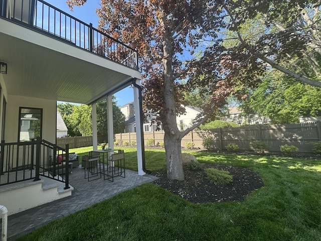 55 June Ln, Newton, MA 02459 - view of yard with a patio and a balcony