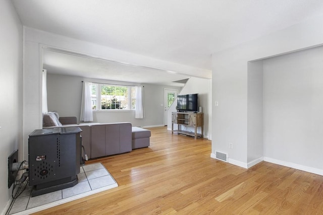 7 Cornish St, Carver, MA 02330 - living area featuring light wood-style flooring and baseboards