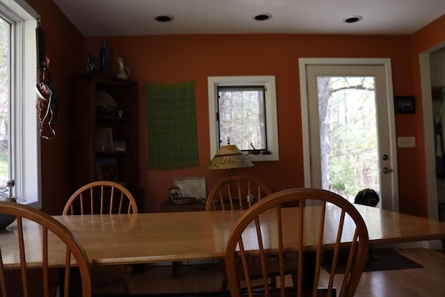 view of dining area