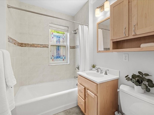 1 Auburn Ct Unit 1, Brookline, MA 02446 - full bath featuring vanity, shower / tub combo, and toilet