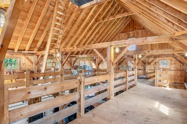 view of horse barn