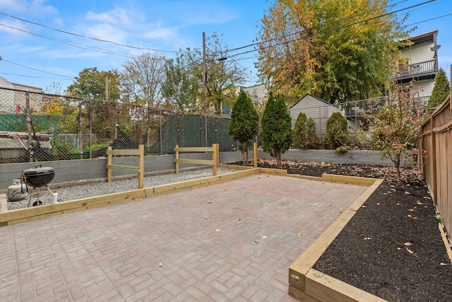 view of patio / terrace featuring grilling area