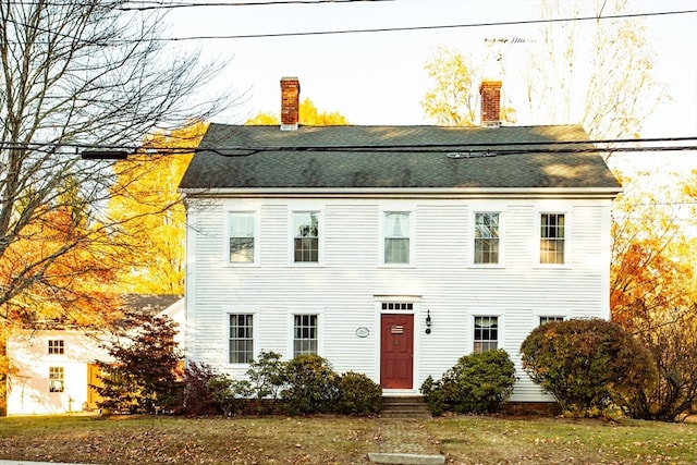 view of colonial-style house